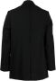Song For The Mute Blazer met enkele rij knopen Zwart - Thumbnail 2