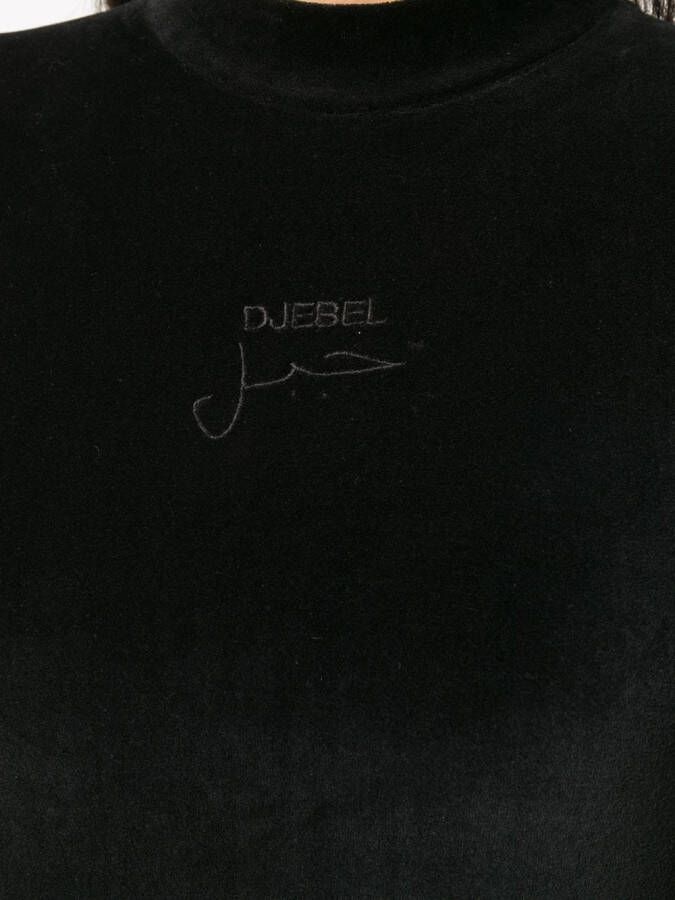 Song For The Mute T-shirt met borduurwerk Zwart