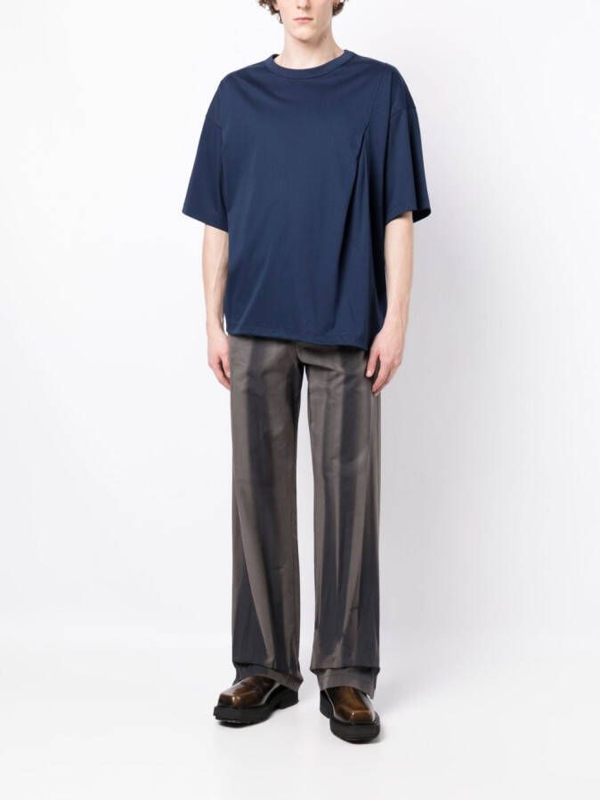SONGZIO Asymmetrisch T-shirt Blauw