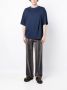 SONGZIO Asymmetrisch T-shirt Blauw - Thumbnail 2