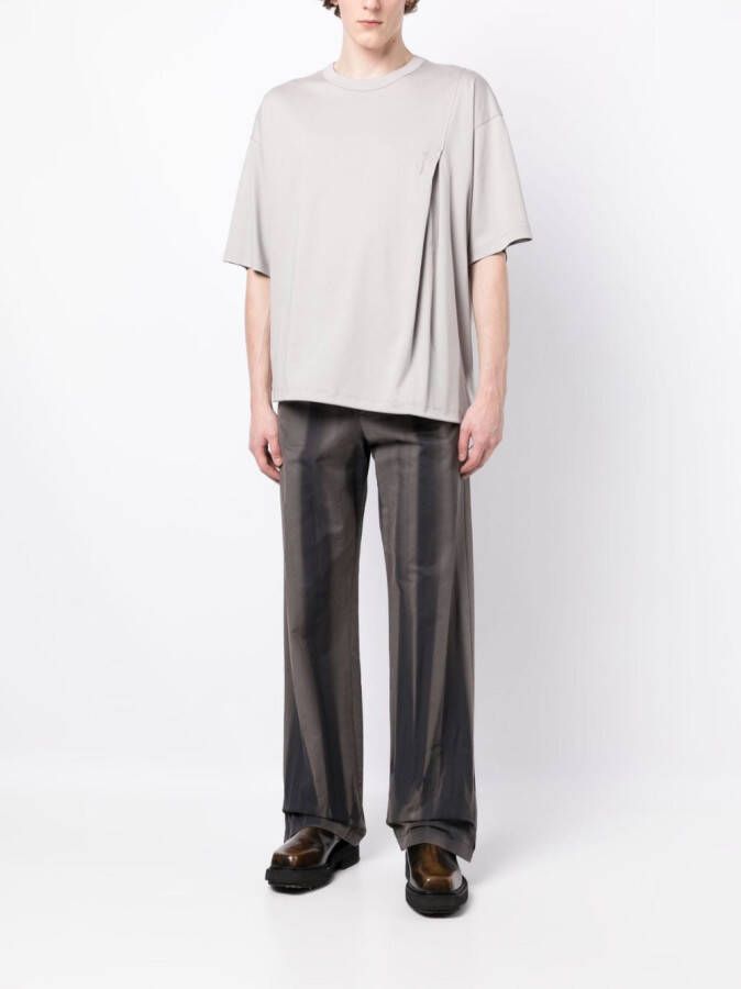 SONGZIO Asymmetrisch T-shirt Grijs