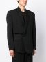SONGZIO Asymmetrische blazer Zwart - Thumbnail 3