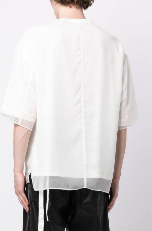 SONGZIO T-shirt met tule laag Wit