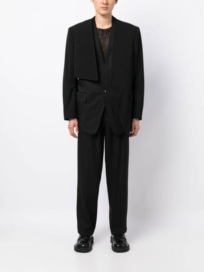 SONGZIO Kraagloze blazer Zwart