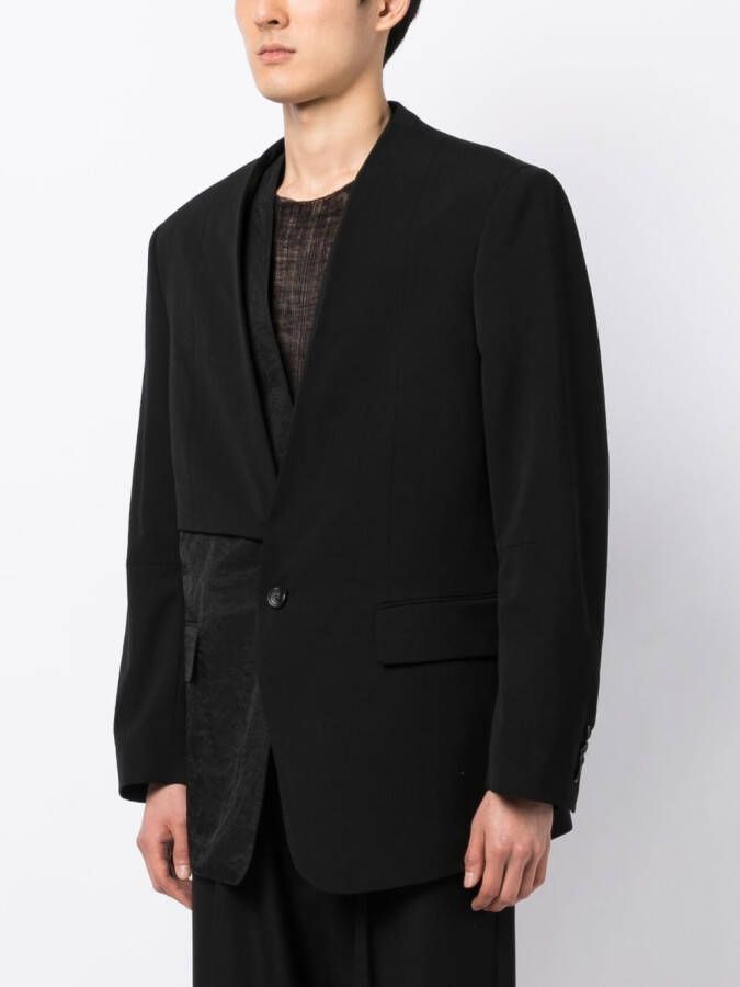 SONGZIO Kraagloze blazer Zwart
