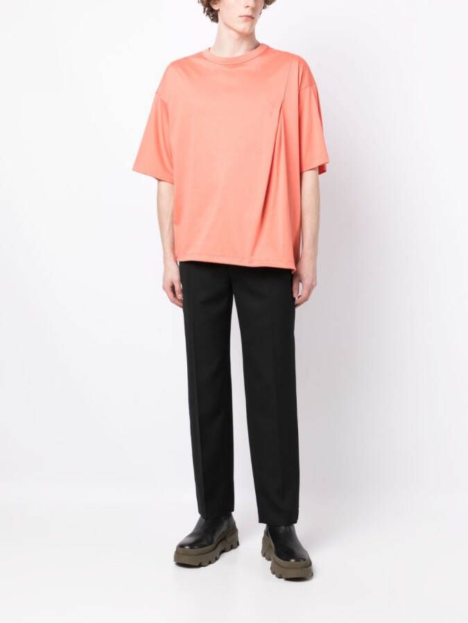 SONGZIO T-shirt met geborduurd logo Oranje