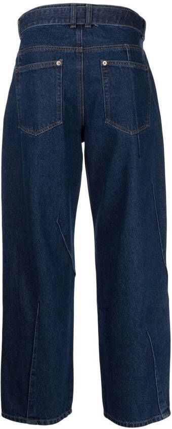 SONGZIO Straight jeans met details Blauw