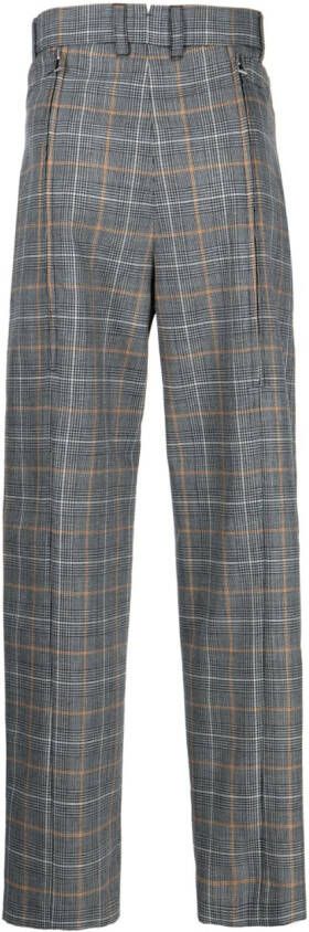 SONGZIO Geruite broek Zwart