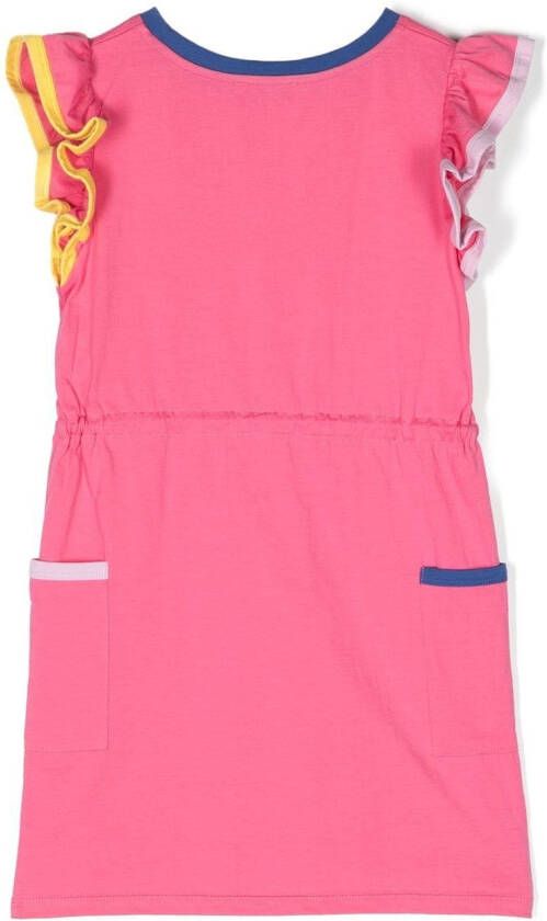 SONIA RYKIEL ENFANT Jurk met ruche mouwen Roze
