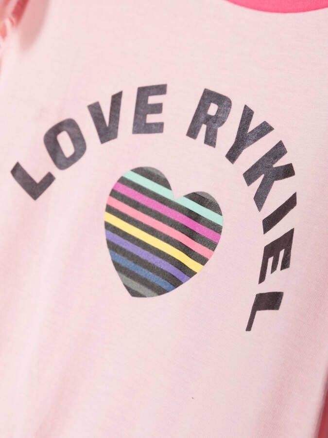 SONIA RYKIEL ENFANT Jurk met ruche mouwen Roze