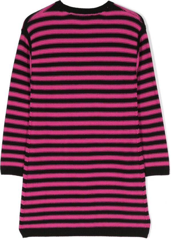 SONIA RYKIEL ENFANT Gestreepte jurk Roze