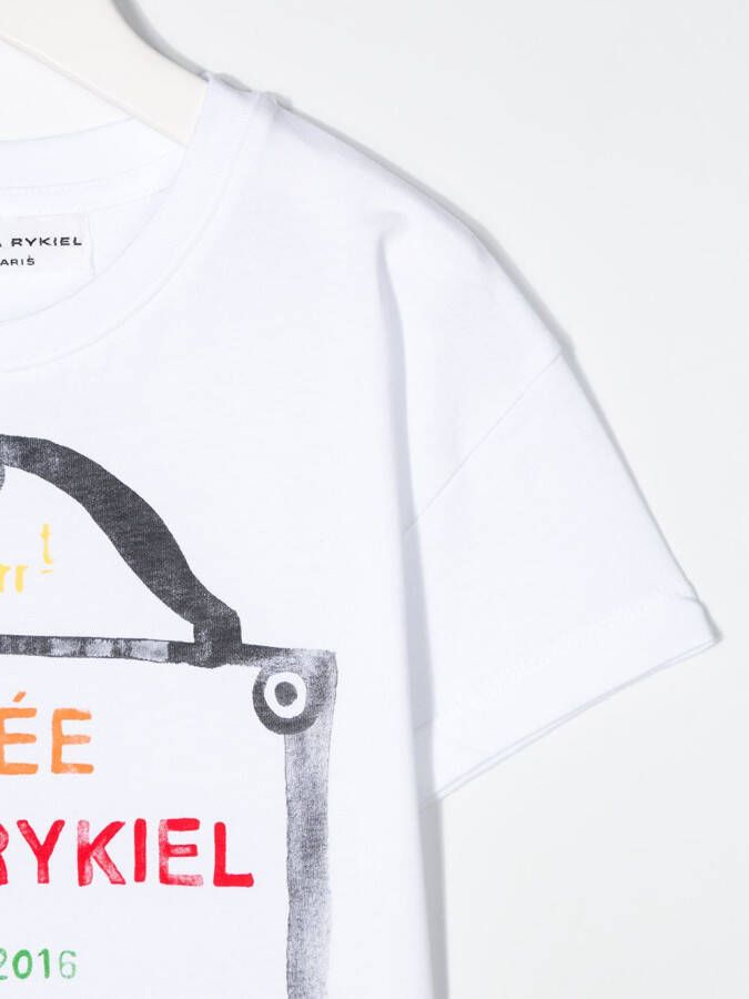 SONIA RYKIEL ENFANT T-shirt met logoprint Wit