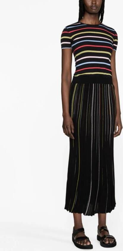 Sonia Rykiel Gedrapeerde plooirok Zwart