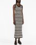 Sonia Rykiel Gestreepte maxi-jurk Zwart - Thumbnail 3