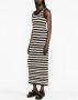 Sonia Rykiel Gestreepte maxi-jurk Zwart - Thumbnail 4