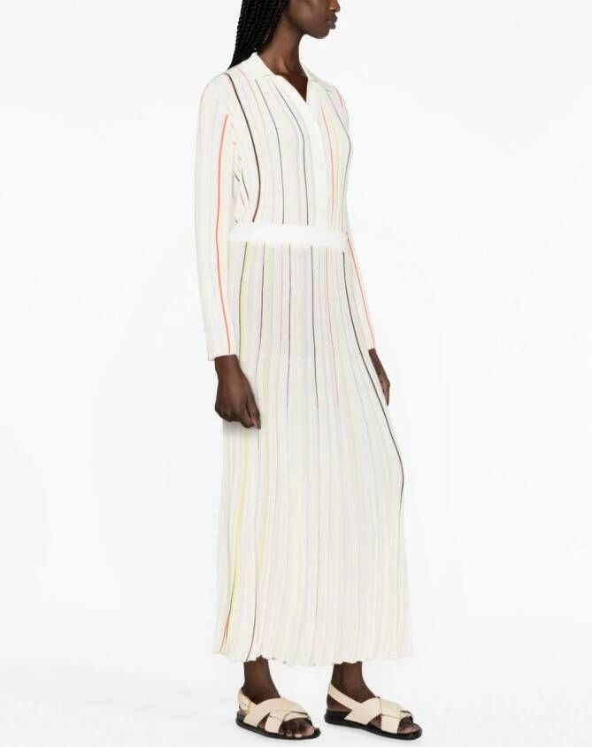 Sonia Rykiel Gestreepte plooirok Wit