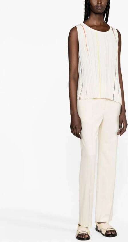 Sonia Rykiel Gestreepte tanktop Beige