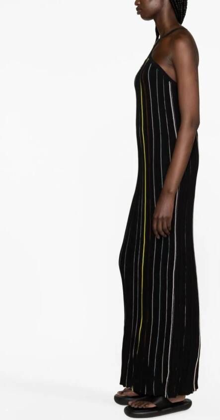 Sonia Rykiel Gestreepte maxi-jurk Zwart