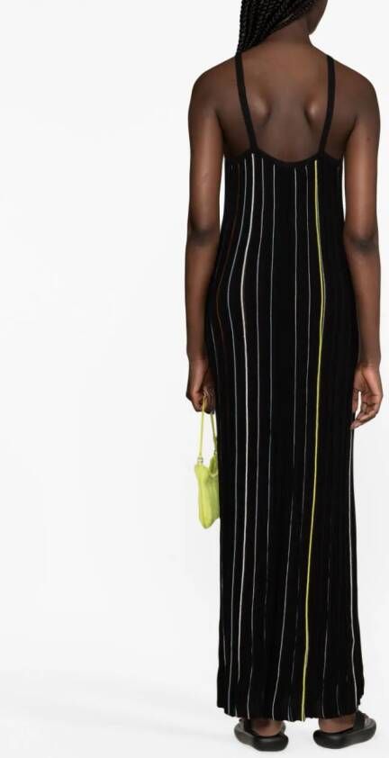 Sonia Rykiel Gestreepte maxi-jurk Zwart