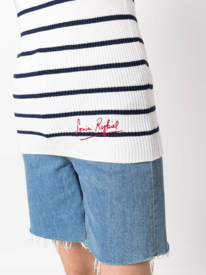 Sonia Rykiel Tanktop met geborduurd logo Wit