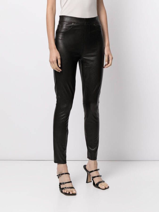 SPANX Leren broek Zwart