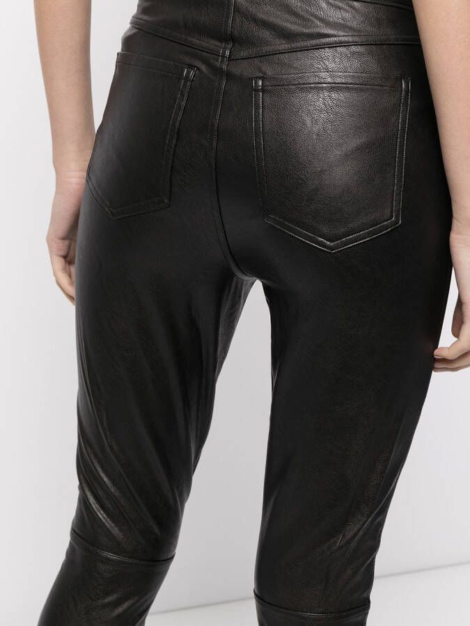 SPANX Leren broek Zwart