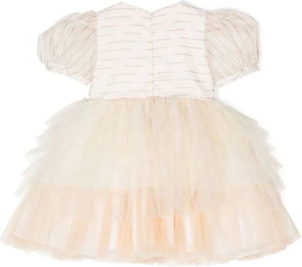 SPERANZA Gelaagde jurk Beige