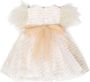 SPERANZA Organza jurk Beige - Thumbnail 2