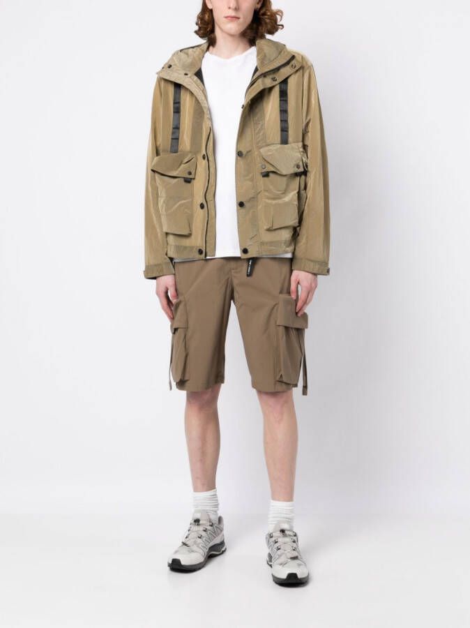 Spoonyard Shorts met cargo zakken Bruin