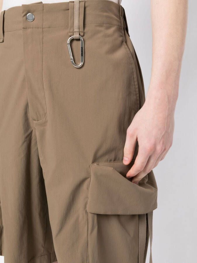 Spoonyard Shorts met cargo zakken Bruin