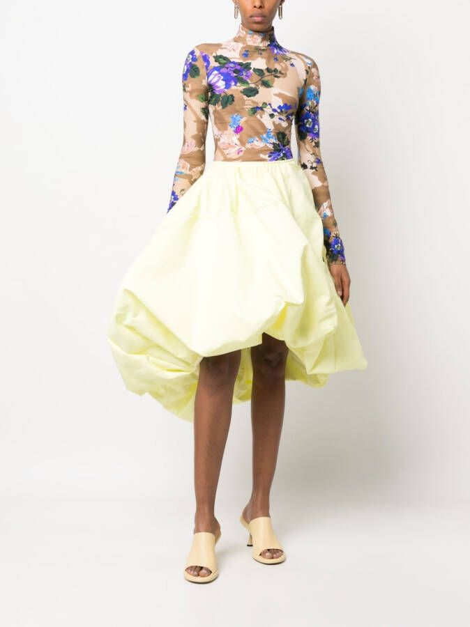 Sportmax Asymmetrische rok Geel