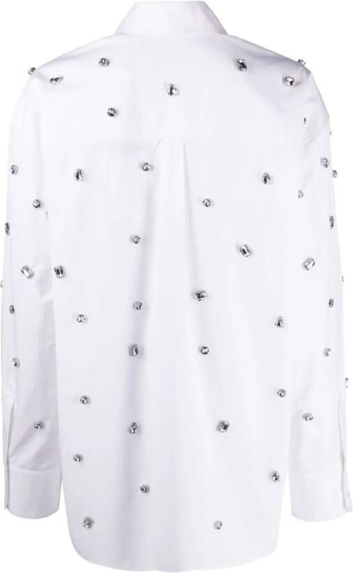 Sportmax Blouse verfraaid met kristallen Wit