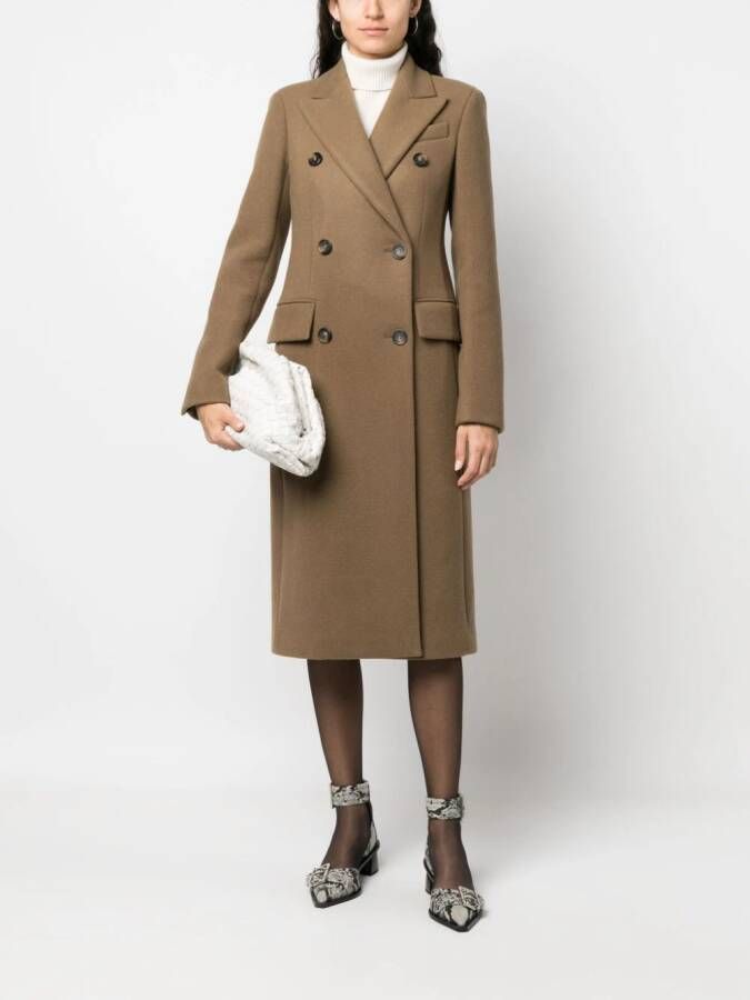 Sportmax Jas met dubbele rij knopen Bruin