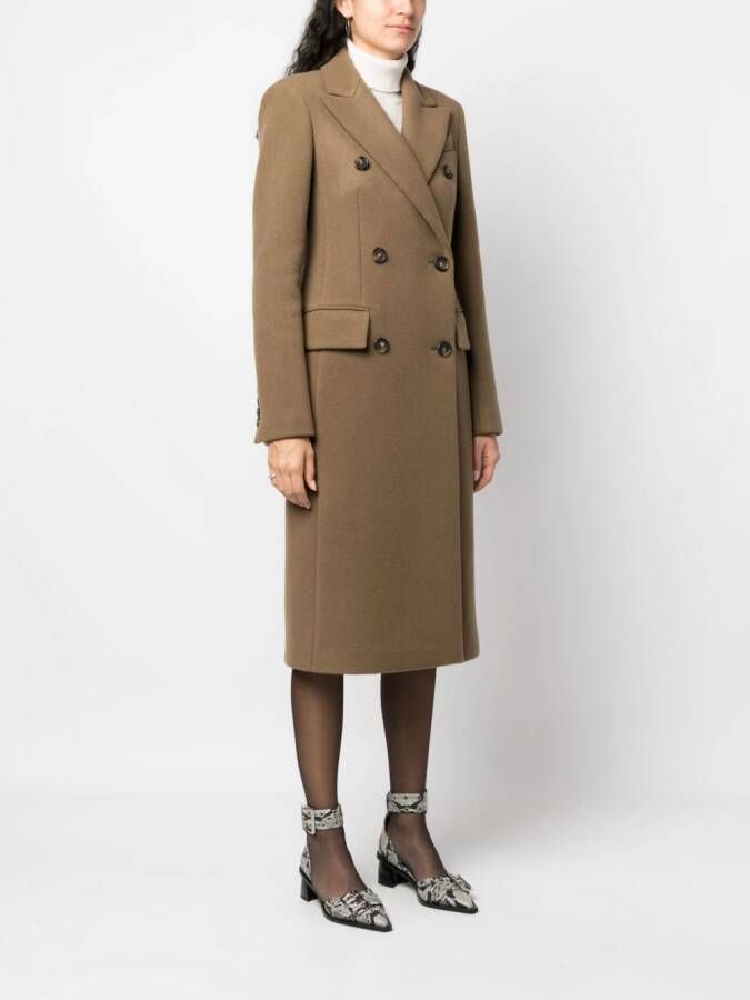 Sportmax Jas met dubbele rij knopen Bruin