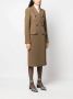 Sportmax Jas met dubbele rij knopen Bruin - Thumbnail 3
