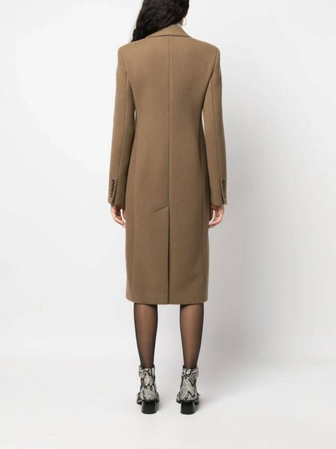 Sportmax Jas met dubbele rij knopen Bruin