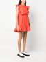 Sportmax Mini-jurk met ruches Oranje - Thumbnail 3