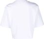 Sportmax T-shirt met geborduurd logo Wit - Thumbnail 2