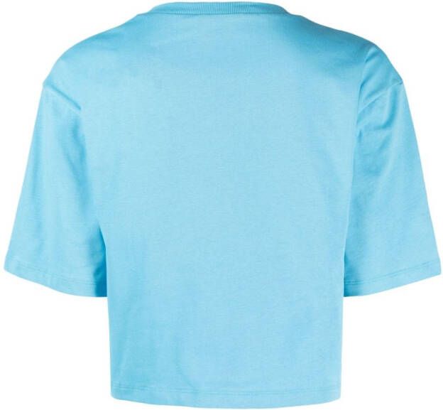Sportmax T-shirt met gehaakt vlak Blauw
