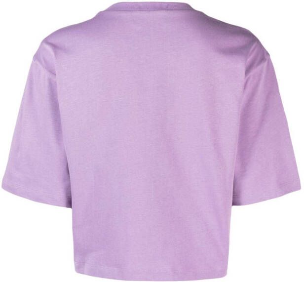 Sportmax T-shirt met gehaakt vlak Paars