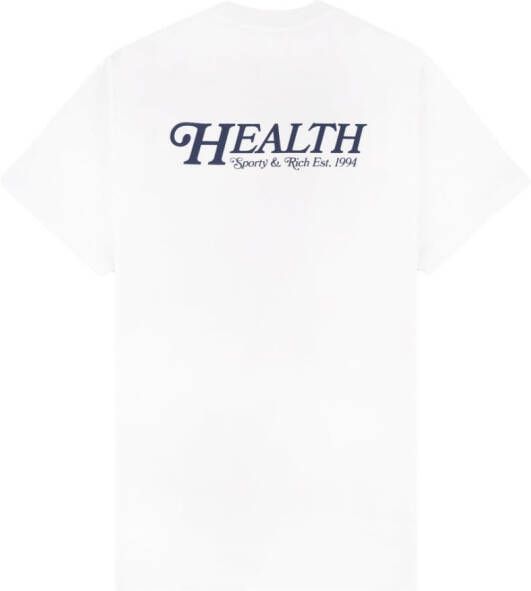Sporty & Rich 70s T-shirt met logoprint Wit