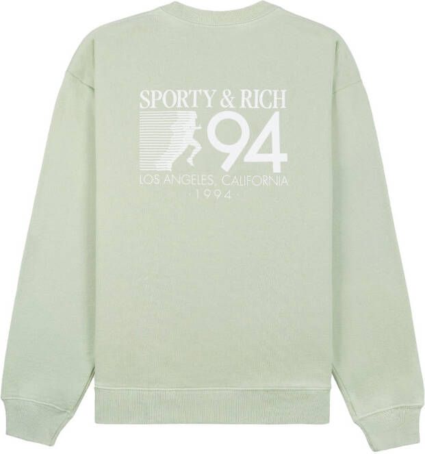 Sporty & Rich Katoenen sweater Groen