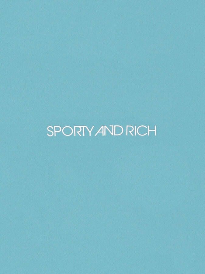 Sporty & Rich Bikershorts met logoprint Blauw