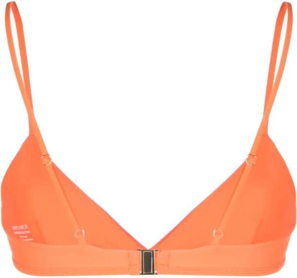 Sporty & Rich Bikinitop met logoprint Oranje
