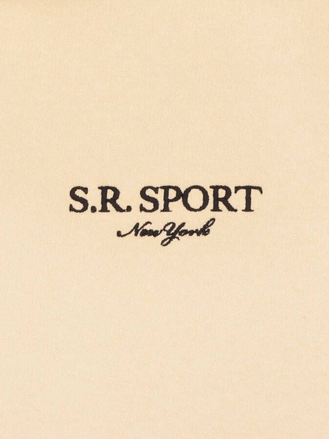 Sporty & Rich Blouse met geborduurd logo Beige