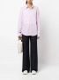 Sporty & Rich Blouse met geborduurd logo Paars - Thumbnail 2