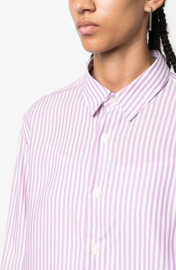 Sporty & Rich Blouse met geborduurd logo Paars