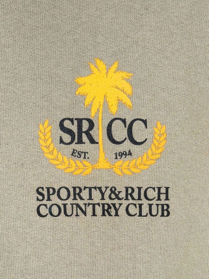 Sporty & Rich Country Club katoenen trainingsbroek Grijs