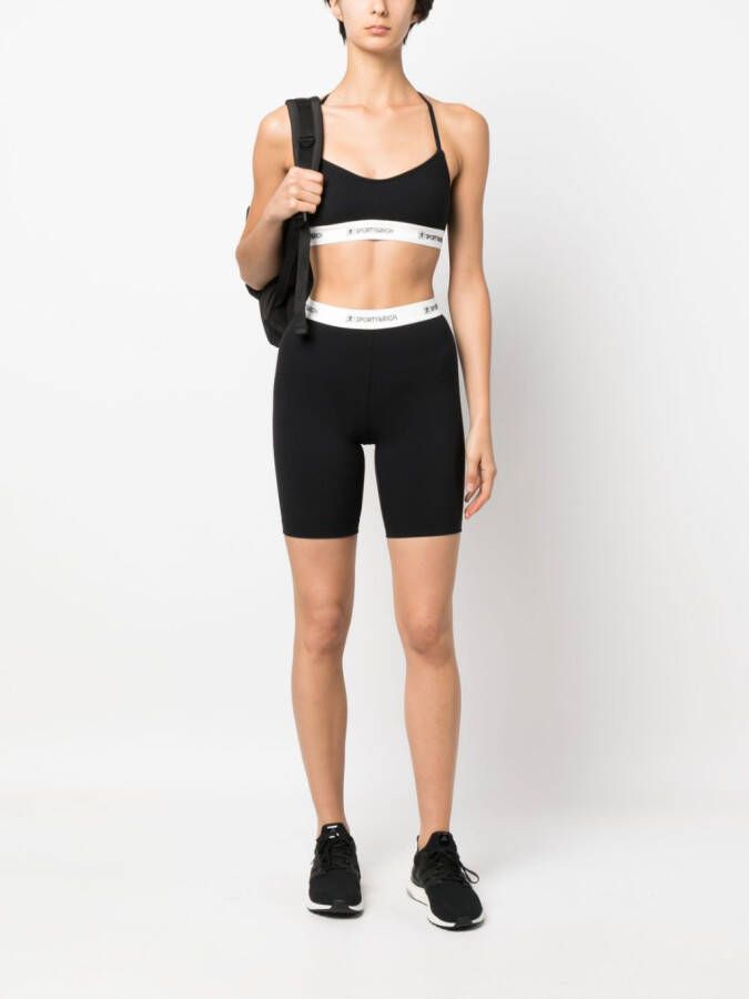 Sporty & Rich Cropped top Zwart