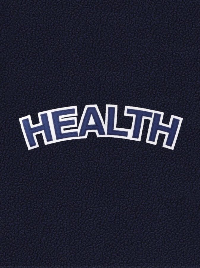 Sporty & Rich Hoodie met geborduurd logo Blauw